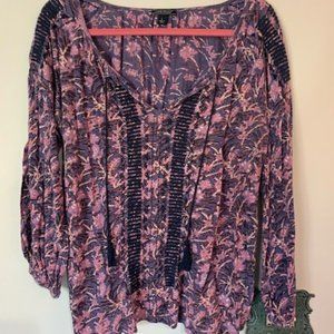 Lucky Brand 3/4 sleeve shirt large L